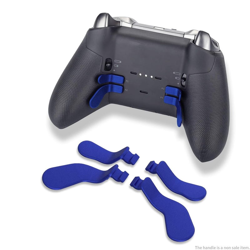 CHARM FOCUS 16-in-1 Metal Thumbsticks Replacement Kits for Xbox Elite Series 2, Xbox Elite 2 Controller Accessories, Includes Magnetic Joysticks, Paddles, Silicone Caps, D-Pads, 1 Tool (Cobalt Blue) - Image 3
